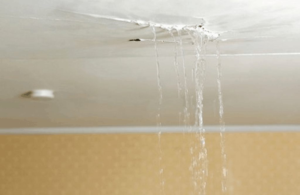 Water Dripping From Toilet Ceiling